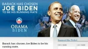 Obama names his Vice-Presidential candidate