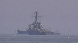 Arrivée en Géorgie d’un navire de guerre américain, le USS McFaul, chargé d’aide humanitaire