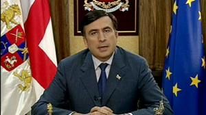 Saakashvili accuses Russia of trying to redraw the map