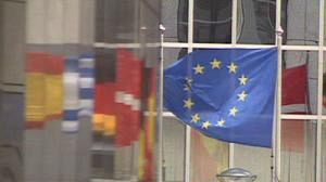 Eurosceptics furious to have EU flag forced on them