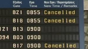 General strike causes chaos in Greece