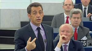 Euro Parliament hears Sarkozy’s recipe to fight crisis