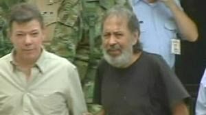Lizcano walks out of Colombian jungle