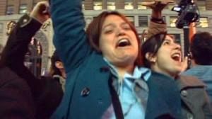Thousands celebrate Obama win
