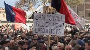 Manifestation anti-Saakashvili à Tbilissi