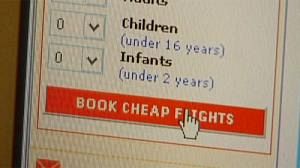 Online sales warning for airlines