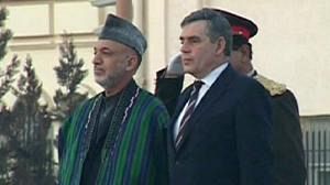 Afghanistan : visite de Gordon Brown