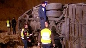 Bus crash in Israel: up to 30 Russian tourists dead