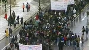 Nueva jornada de manifestaciones y paros en Grecia