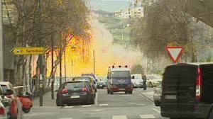 Bomb blast at Basque TV station