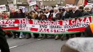 Europeans protest against Gaza offensive