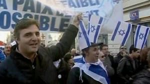 Manifestaciones en Europa a favor de la ofensiva israelí en Gaza