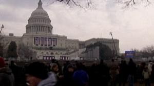 Crowds gather to witness Obama’s swearing-in