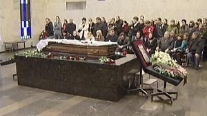 Funerals for murdered Russian pair