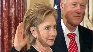 Hillary Clinton gets down to work
