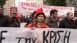 Greek strikers demand billions, like banks