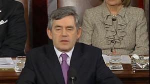 US can lead world out of crisis, Brown tell Congress