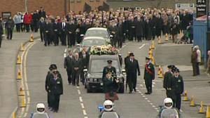 Policeman’s funeral unites N.Ireland