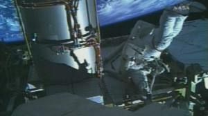 Space station spreads its wings