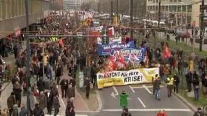 Anti-G20 protesters march in Germany