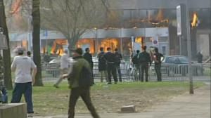 Anti-NATO protests take a violent turn