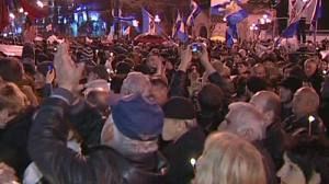 Georgian opposition maintain their protests