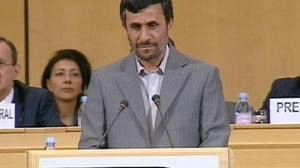 El presidente iraní protagoniza la primera jornada de la Conferencia sobre el Racismo