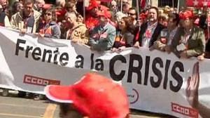 Job worries dominate May Day marches