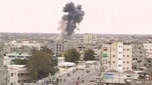 Two dead as Israel bombs Gaza tunnels