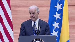Biden in Bosnia on unity mission