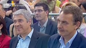 Les leaders socialistes espagnols et portugais en meeting commun pour les européennes