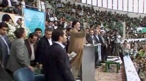 Iran candidates rally support