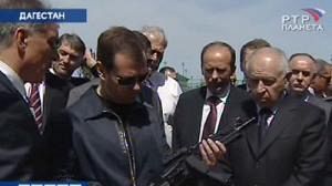 Medvedev visits violent Daghestan