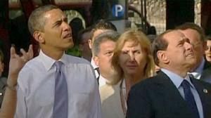 Obama inspects quake damage in L’Aquila