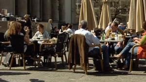 Euro zone more upbeat