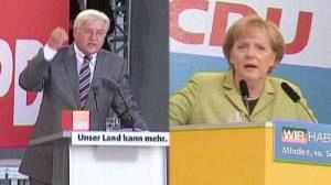 Duel télévisé entre Angela Merkel et Frank-Walter Steinmeier