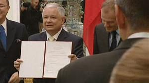 Le président polonais finit par ratifier le Traité de Lisbonne