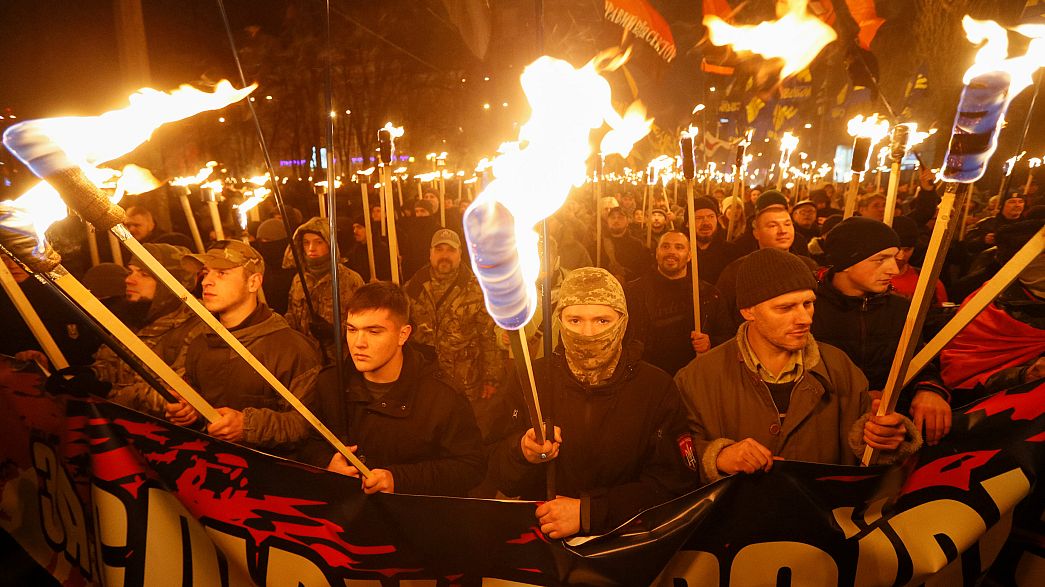 Ukraine: march for Bandera's birthday