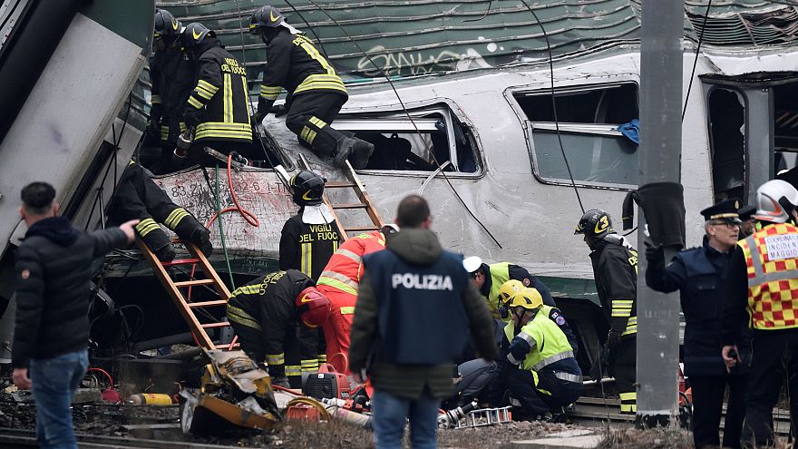As many as five dead after train derails near Milan said authorities (euronews.com)