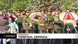Thousands gather in Armenia to remember mass killings.