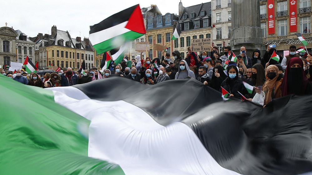 Pro-Palestine protesters take to streets of cities across Europe - Pro-Palestine protesters take to streets of cities across Europe