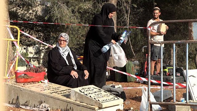 Palestinians kicked off site as Israel demolishes cemetary