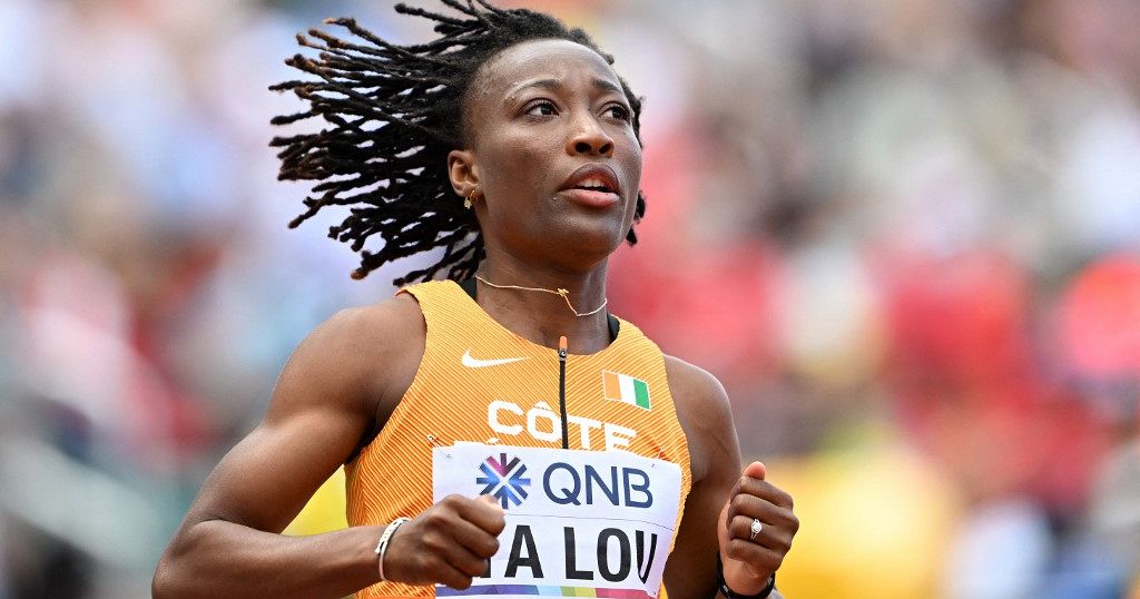 Ivorian Sprint Queen Marie Jos E Ta Lou Celebrates After African Record