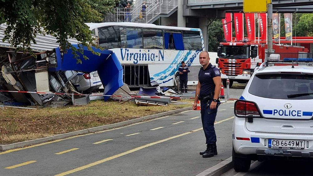 Two police officers dead after migrant bus ploughs through road block - NewsOpener