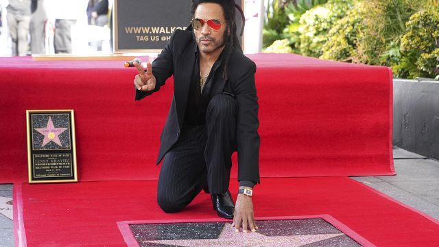 L'artiste  Lenny Kravitz honoré au walk of fame