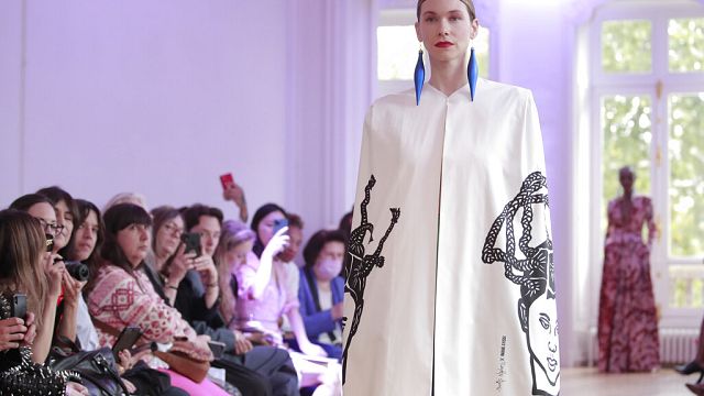 Designer Imane Ayissi looked East for his latest show in Paris