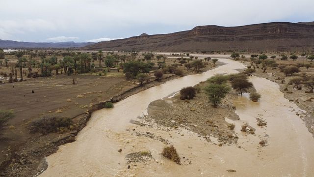 Flash floods wash away crops, roads in Morocco