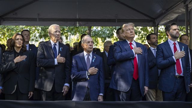 US: 9/11 commemoration brings Biden, Harris and Trump together at ground zero