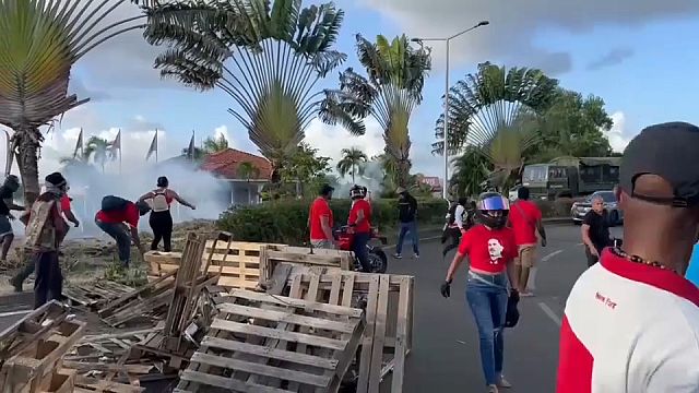 In French Caribbean territory of Martinique, unrest persists despite curfew thumbnail