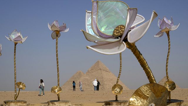 Primitive meets neatly-liked: contemporary art show opens at Giza Pyramids thumbnail